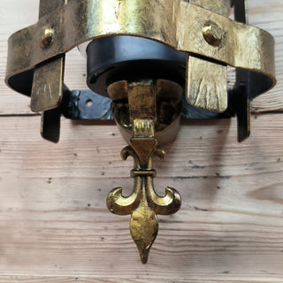 Handmade Medieval Wall Sconce: Wrought Iron Outdoor Lighting