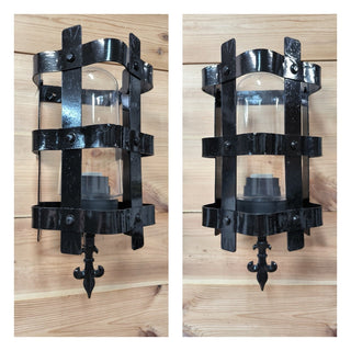 Handmade Medieval Wall Sconce: Wrought Iron Outdoor Lighting