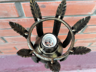 Handmade Forged Bronze Wall Sconce: Accent Light Fixture