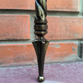 Handmade Metal Torch Wall Sconce: Gothic Medieval Lighting