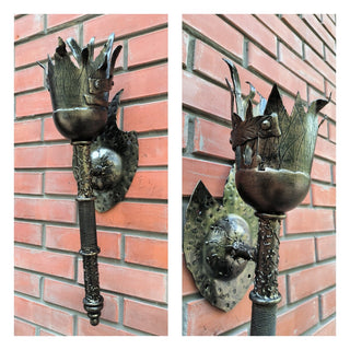 Wall Light, Decorative light, Accent light, wall lantern, viking sconce torch