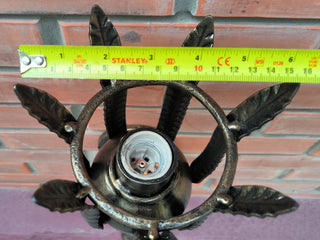 Handmade Forged Bronze Wall Sconce: Accent Light Fixture