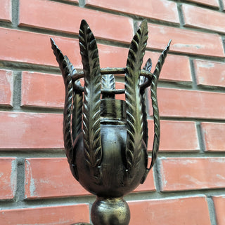 Handmade Forged Bronze Wall Sconce: Accent Light Fixture