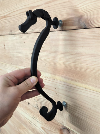 door handle, horse door handle, cabinet handles, metal handle, hand forged handle