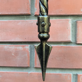 Handmade Forged Wall Sconce: Bronze Accent Light