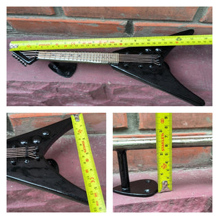 Handcrafted Iron Electric Guitar Door Handle: Music Lover Decor