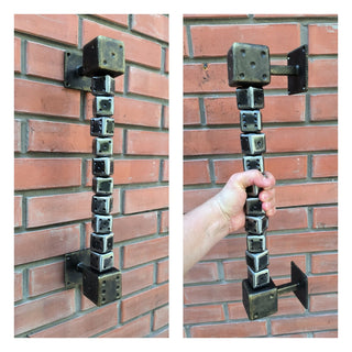 Dice Cube Door Handle: Metal Barn Door Decor
