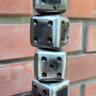 Dice Cube Door Handle: Metal Barn Door Decor