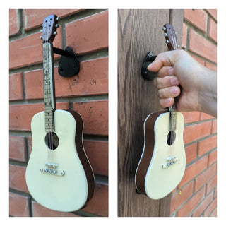 Handcrafted Guitar Door Handle: Musical Instrument Iron Door Pull