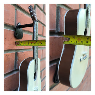 Handcrafted Guitar Door Handle: Musical Instrument Iron Door Pull