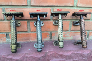 Handmade Razor Blade Door Handle: Metal Barbershop Decor