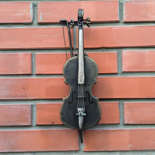 Door Handle, Violin, Musical Style decor, Metal Violin, Wrought Iron Door Handle, Hand Forged Violin Door Handle, Bronze Finish