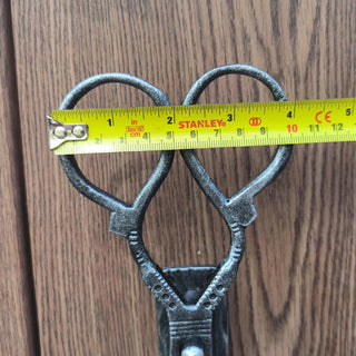 Hand-Forged Scissors Door Handle. Silver Iron Hairdresser Decor. Unique Metal Door Pull for Barbershops, Salons, and Vintage Interiors