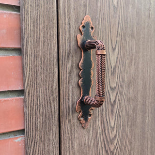 Hand Forged Wrought Iron Door Handle: Barn Door Decor