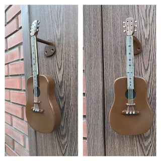 Handcrafted Guitar Door Handle: Musical Instrument Iron Door Pull