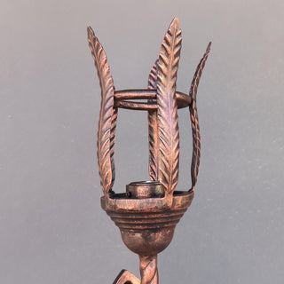 Handmade Torch Wall Sconce: Gothic Medieval Lighting