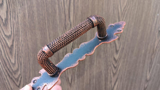 Hand Forged Wrought Iron Door Handle: Barn Door Decor