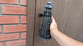 Lighthouse Door Handle - Nautical, Rustic, Coastal Home Decor