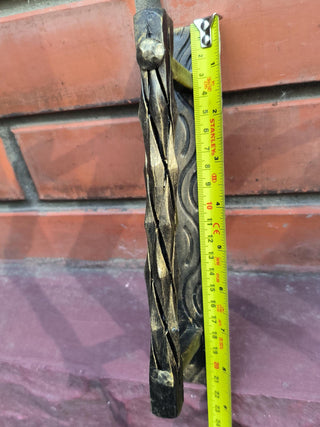 Iron Door Handles. Rustic Pull with Color Options for Gates, Cabinets, Doors