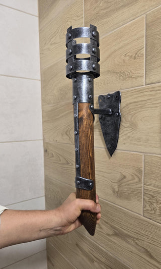 Viking style wall sconces torches, Medieval light fixtures, four finishes available