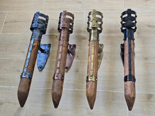 Viking style wall sconces torches, Medieval light fixtures, four finishes available