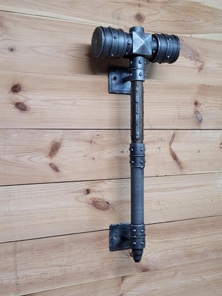 Door handle, Large Hammer, door pull, metal gate handle, barn door handle