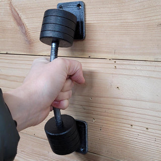 Front door handle Sports Barbell Gym door handle A weightlifting barbell handle
