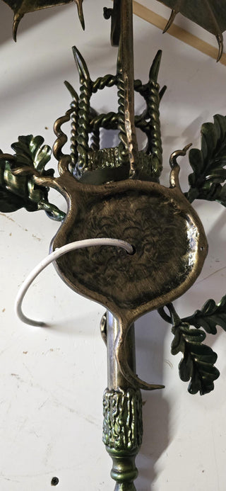 Dragon Wall sconce light fixture torch, Gothic style sconce