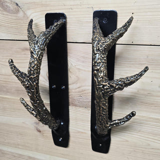 Door handles antlers, Unique handcrafted door handle, Front door decor, Barn Door Handle