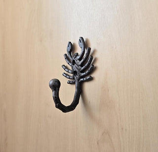 Handmade Scorpion Iron Wall Hook: Robe, Kitchen, Hallway