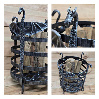Fire Wood holder Dragons, Firewood storage, firewood basket