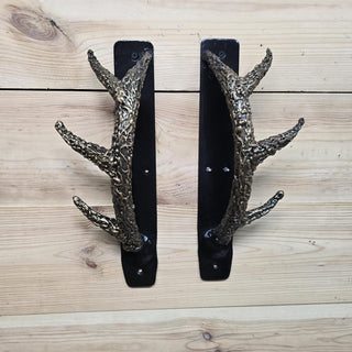 Door handles antlers, Unique handcrafted door handle, Front door decor, Barn Door Handle