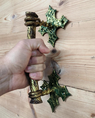 Door handle, Barn door handle, Metal door pull, Hand forged handle
