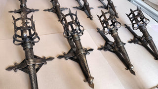 Metal wall sconce, wall lamp, Medieval style light fixture