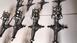 Metal wall sconce, wall lamp, Medieval style light fixture