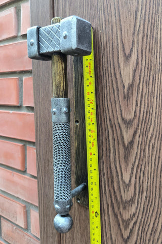 Hand Forged Hammer Door Handle: Metal Gate/Barn Door Pull