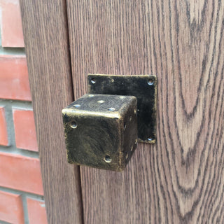 Cube, Dice, Door handle, Metal door pull, Barn door handle