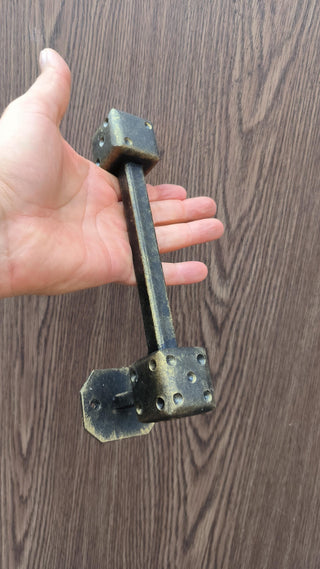 Door handle, Cube, Dice, Door pull, Metal handle, Barn door handle
