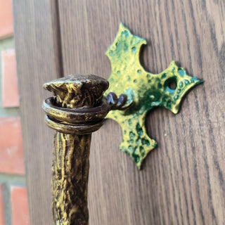 Door handle, Barn door handle, Metal door pull, Hand forged handle
