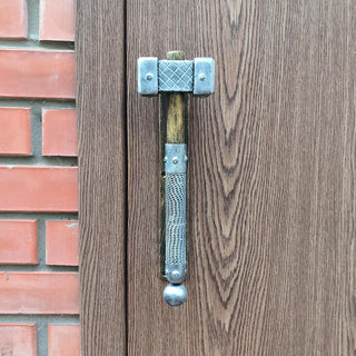 Door handle, Hammer, door pull, metal gate handle, barn door handle