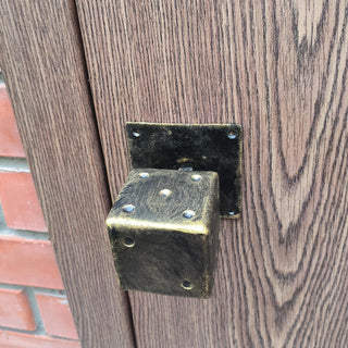 Cube, Dice, Door handle, Metal door pull, Barn door handle