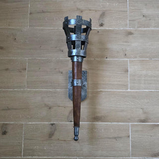 Rustic Medieval Wall Torch Sconce Light