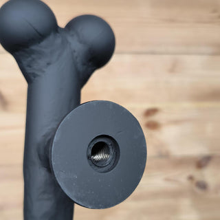 Hand Forged Dog Bone Door Handle: Large Metal Barn Door Pull
