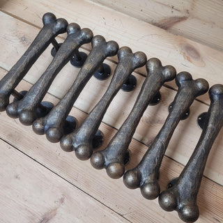 Door handle Bone, barn door handle, metal handle, handmade