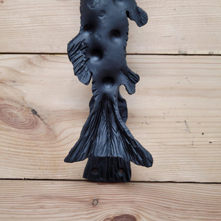 Handcrafted Iron Fish Door Handle: Pike Barn Door Pull