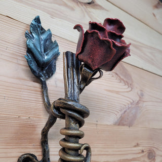 Artistic iron handle for vintage and rustic decor