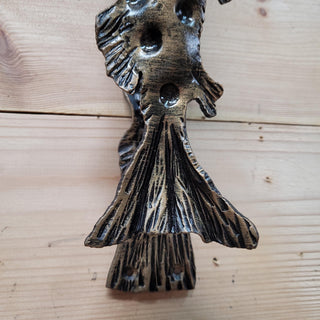 Fish Door Handle, A Pike Handle, Unique handcrafted door handle, Barn Door Handle, Iron Door Pull
