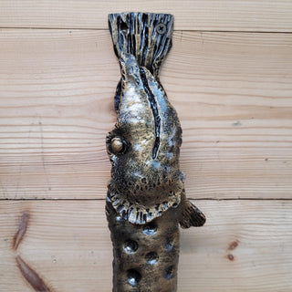 Fish Door Handle, A Pike Handle, Unique handcrafted door handle, Barn Door Handle, Iron Door Pull