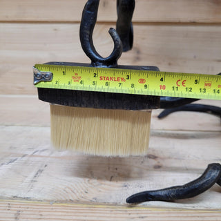 Hand Forged Wrought Iron Fireplace Tool Set: Rustic Tree Stand, Bird Accents