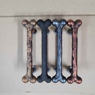 Iron Dog Bone Cabinet Handle: Rustic Drawer Pull, Pet Decor